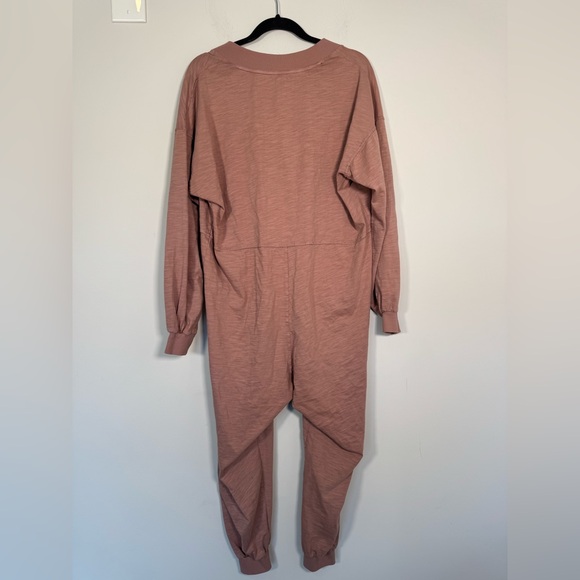 Free People Just Because Onesie Jumpsuit in Dusty Rose - S - Picture 4 of 5